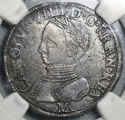 1563-M NGC XF 45 France Charles IX Teston Toulouse Silver Coin (21100302C) - Image 1 of 4