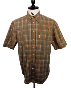 Camisa Deerhunter Hombre Cuadros Manga Corta Talla L 39/40 Caza Exterior - Imagen 1 de 14