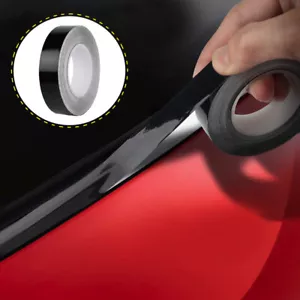 10m Car Window Trim Vinyl Film Door Waistline DIY Sticker Black Line Accessories - Picture 1 of 15