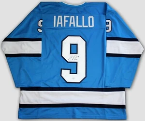 ALEX IAFALLO SIGNED WINNIPEG JETS CUSTOM HOCKEY JERSEY AUTOGRAPHED +JSA COA - Picture 1 of 3