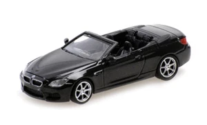 870027334 BMW M6 CABRIO - 2015 - NERO METALLIZZATO 1:87 Minichamps - Foto 1 di 1