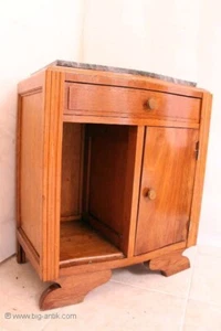 *** Antiker Art Déco Nachttisch Nachtschrank Beistellschrank Flurschrank Kommode - Bild 1 von 24