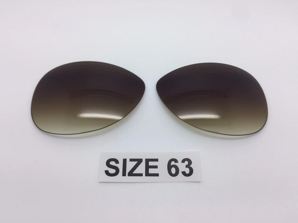 Custom Rayban RB 3386 Größe 63 Sonnenbrille Ersatzgläser Braun Farbverlauf Neu! - Bild 1 von 1