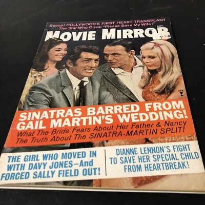 Movie Mirror magazine September 1968 Frank Sinatra- Dean Martin, Barbara Parkins Foto 1 de 4