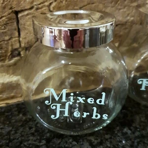 Herbs and Spices Jars Air Tight Food Storage Containers Spices Storage Jars Glas - Picture 1 of 11