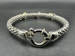 Bracciale Popcorn in Argento Sterling 925 (7,5") 21 grammi - Foto 1 di 10