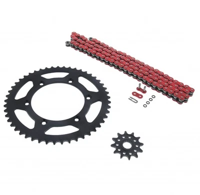 Cadena y piñón de junta tórica roja para Suzuki RM125 RM 125 1992-1995 12/49 520-112L Foto 1 de 4