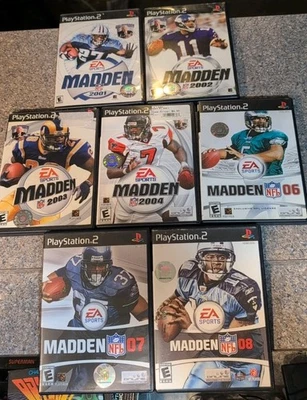 7 Years Of Madden Football 01 02 03 04 06 07 08 PlayStation 2 PS2 Prueba Completa Foto 1 de 4