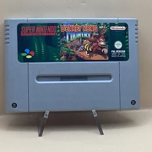 Donkey Kong Country Super Nintendo Cartuccia Snes Gps PAL Funzionante - Picture 1 of 2