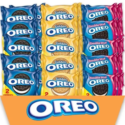 Paquete Variedad Galletas Oreo 120 Unidades Oreo Original, Oreo Dorado y Doble Nivel Foto 1 de 4