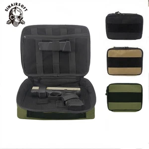 Tactical Pistol Case Handgun Carry Bag Gun Storage Range Pouch Hunting Outdoor - Picture 1 of 15