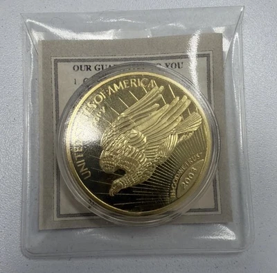 2003 American Mint 1933 Double Eagle Liberty 24k Gold Layered Proof Coin - Image 1 of 4
