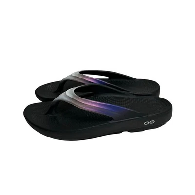 Oofos Women's OOlala Luxe Sandal Midmight Spectra Women's Size 11 - Image 1 of 4