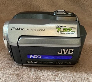 JVC Everio GZ-MG135EK Handheld High Definition HDD Camcorder Silver Untested - Picture 1 of 11