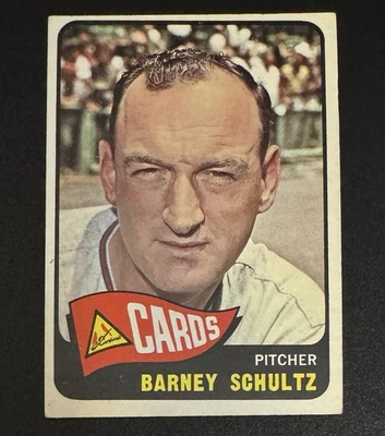 Barney Schultz 1965 Topps #28 - St. Louis Cardinals - Image 1 of 2