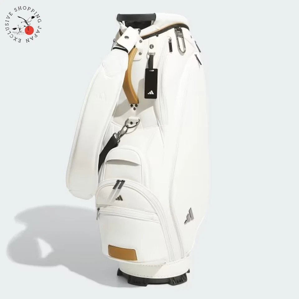 Bolsa de carrinho Adidas Golf Premium 9 x 47 polegadas 5 vias 2025 modelo 3,9 kg divisória off white  - Imagem 1 de 4