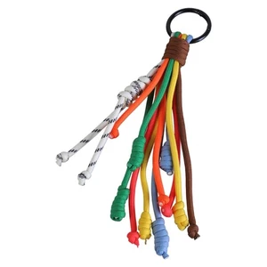 Stylish Rainbow Keychain Accessory with Sturdy Woven Lanyard for Everyday Use - Picture 1 of 8