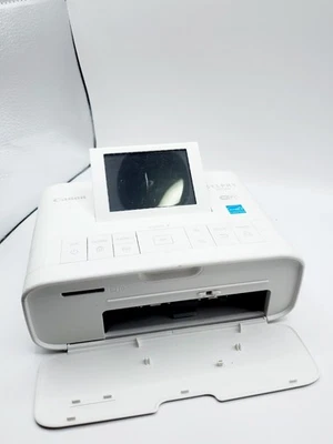 CANON SELPHY CP1300 WHITE COMPACT PHOTO PRINTER no power cord - Image 1 of 4