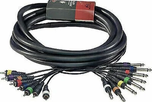 Stagg 16ft Multicore 8 Plug Cable - Zdjęcie 1 z 1