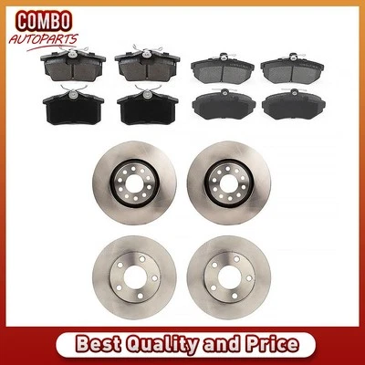 Rotores de freno delanteros y traseros pastillas de freno para Audi A6 Quattro 2000 2001 2002 2003 Foto 1 de 4