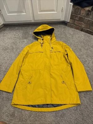 Barbour Waterproof Breathable Yellow Rain Coat Size 16 Womens Sailing Hike READ - Image 1 of 4