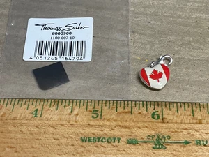 Thomas Sabo Silver Canada Flag Heart Charm - Picture 1 of 4