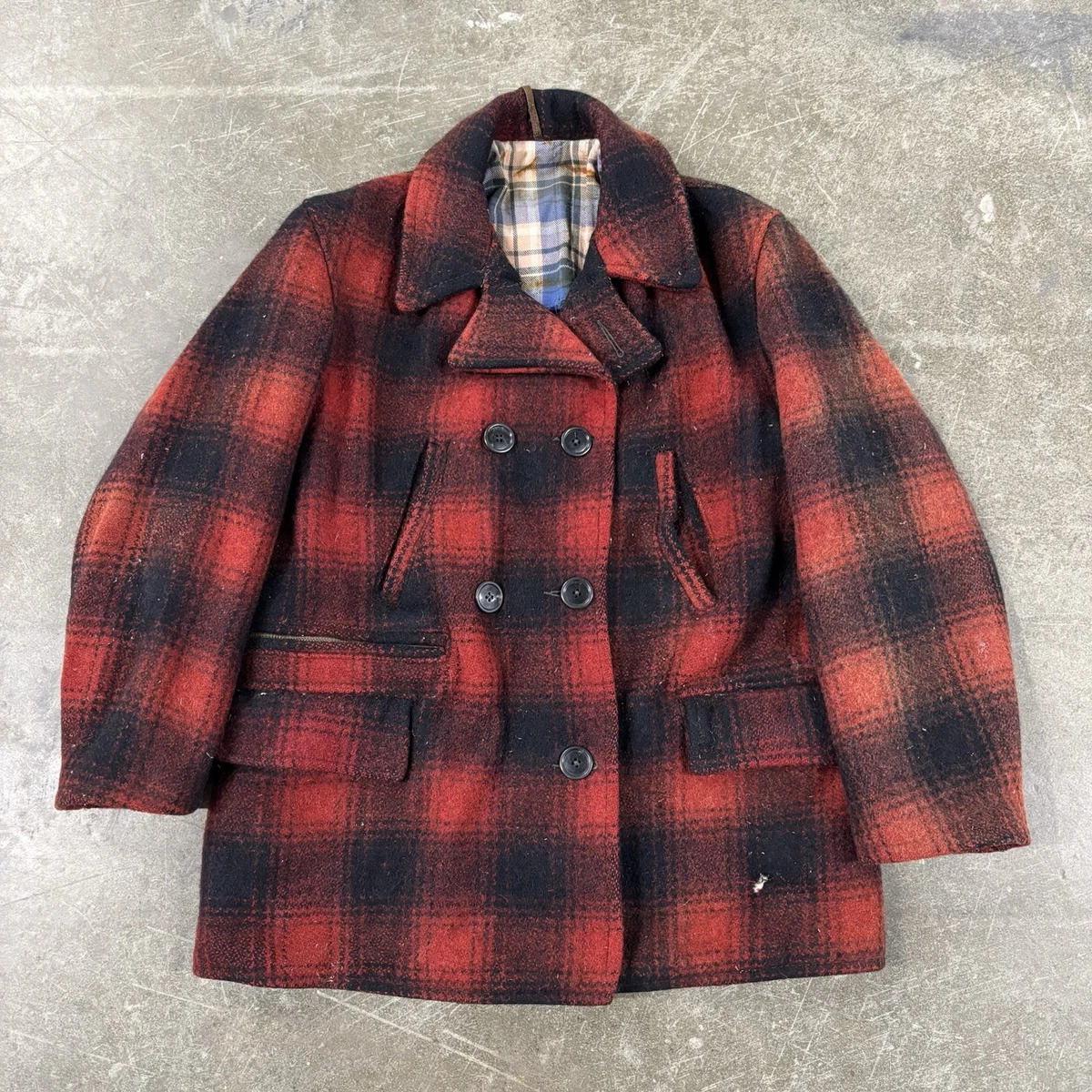 1930s Original 100% Wool Vintage Outerwear Coats & Jackets for Men