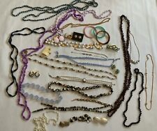Large Lot Of Mixed Jewelry Costume, Earrings,Necklaces And More