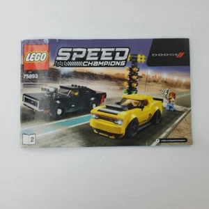 Lego Instruction Book 2 Only 75893 Speed Champions Dodge Demon Challenger - Picture 1 of 9