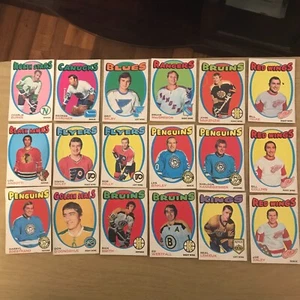 18 DIFF 1971-72 OPC HOCKEY CARDS-McKENZIE,WESTFALL,LEMIEUX - Picture 1 of 1