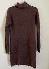 abercrombie and fitch brown turtleneck knit sweater dress S