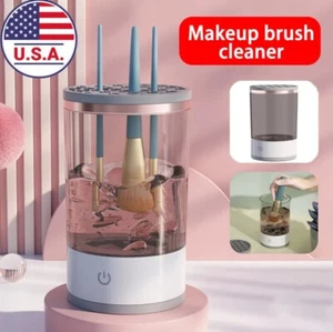 Automatic Brush Cleaner Electric Makeup Brush Cleaning Machine Fast Clean Dryer - Picture 1 of 15