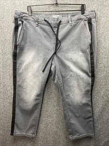 Torrid Jeans Womens (2) 18/20 Gray Pull-On Boyfriend Super Soft Mid Rise Ladies - Picture 1 of 9