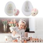 Silicone 3D Bunny Rabbit Mold Cake Decorating Mould Baking Mousse cake ice D4C5