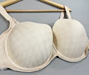 Soma Size 44DD Stunning Support Geo Lace Full Coverage Underwire Bra Ivory - Picture 1 of 9
