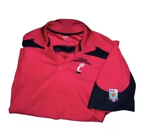Cincinnati Bearcats FedEx Bowl XXL Dri Fit Polo Golf Shirt Red Football Team Tee - Picture 1 of 6