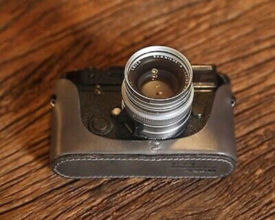 Media funda de cuero real de vaca para cámara para Leica M2 M3 M4 M4P M6 M7 M7P MP Foto 1 de 4