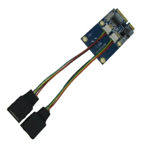 Mini PCIe PCI-e to Dual USB2.0 Adapter Card with 5pin USB Cable - Imagen 1 de 5
