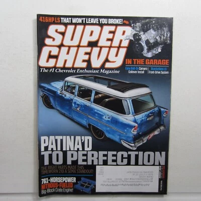 Super Chevy Aug 2018 210 A Sema. Nitrous Big Block Crate Engine, Camaro Coilover Foto 1 de 4