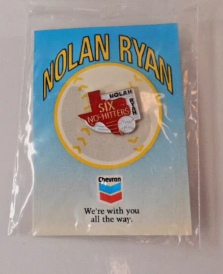 (A2) Nolan Ryan Chevron Collector Pins Ryan Express  Set Of 2 Texas Rangers - Image 1 of 2