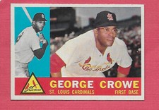 1960 Topps # 419 George Crowe - EXMT+ - Cardinals