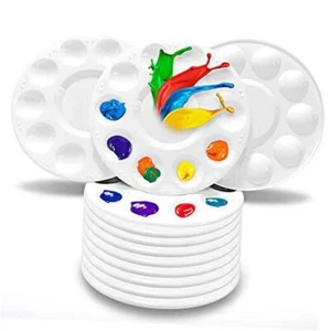 Paint Tray Palettes, Plastic Paint Pallets for Kids or Students to 12pcs - Picture 1 of 7