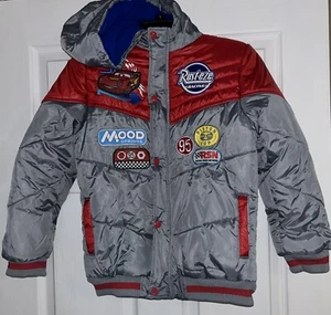 RARE Disney Store Lightning McQueen Pixar Cars Racing Jacket Kids Size 9/10 - Picture 1 of 21