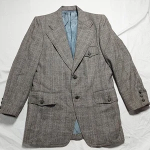 Giacca Blazer Vintage Amalgamata Of America Quadri Union 38 Weisberger's - Foto 1 di 6