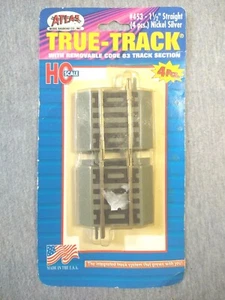Atlas HO Scale True-Track 11/2" Neusilber gerades Gleis (4) #453 ~ TS  - Bild 1 von 2
