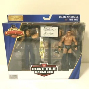 Figura de acción WWE Miz Dean Ambrose Hall of Champions Battle Pack con cinturón IC - Imagen 1 de 11