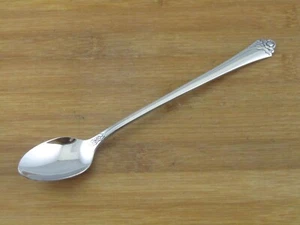 Cuchara de té helada Oneida Community acero inoxidable FANTASY ROSE de 7 1/2" cubiertos en muy buena condición - Imagen 1 de 2