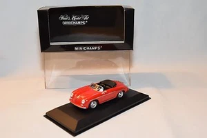 . MINICHAMPS PORSCHE 356 A SPEEDSTER SPEEDSTAR 1956 ROSSO COME NUOVO IN SCATOLA - Foto 1 di 9