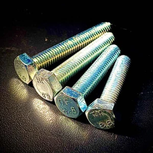 M14 Hex Set Screw Bolt High Tensile 8.8 Zinc BZP - Picture 1 of 14