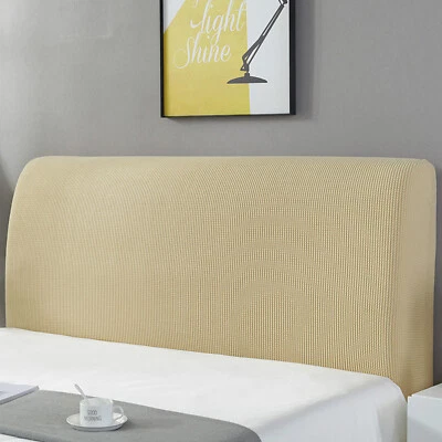 Cubierta de cabecero elástica funda antideslizante protector de cabeza de cama a prueba de polvo decoración de dormitorio Foto 1 de 4
